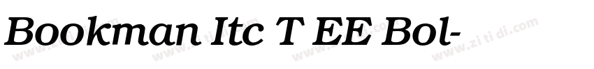 Bookman Itc T EE Bol字体转换